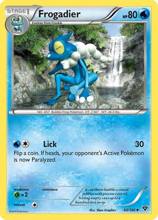 Frogadier  - Reverse Holofoil XY Base Set - Uncommon