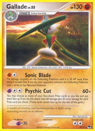 Gallade  POP Series 7 - Rare