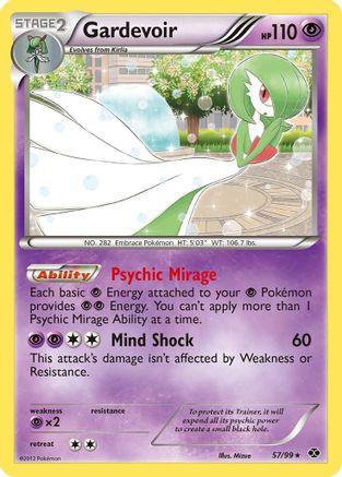 Gardevoir 057  - Reverse Holofoil Next Destinies - Holo Rare
