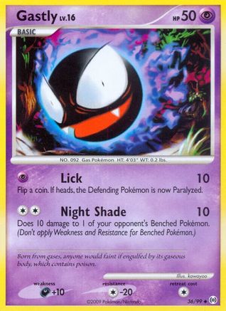 Gastly (36) 036  - Reverse Holofoil Arceus - Uncommon