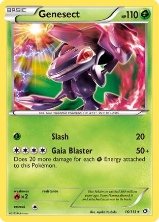 Genesect  - Reverse Holofoil Legendary Treasures - Holo Rare