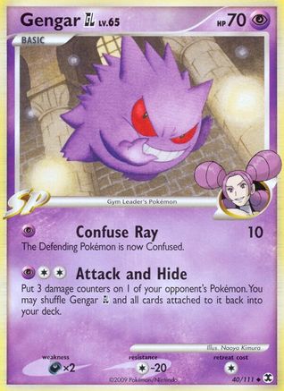 Gengar GL 040  - Reverse Holofoil Rising Rivals - Uncommon
