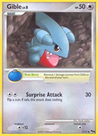 Gible  - Holofoil POP Series 6 - Common