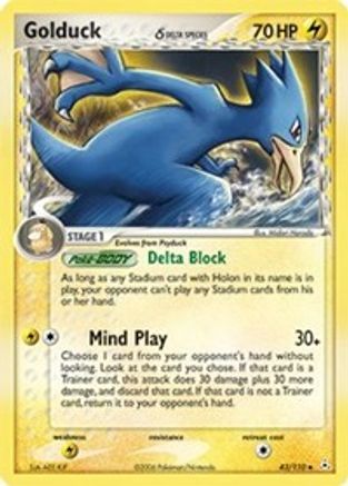 Golduck (Delta Species)  Holon Phantoms - Uncommon