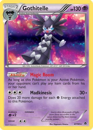Gothitelle (47) 047  - Reverse Holofoil Emerging Powers - Holo Rare