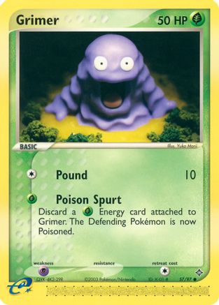 Grimer 057  - Reverse Holofoil Dragon - Common
