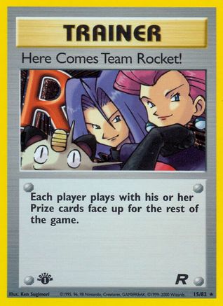Here Comes Team Rocket! (15) 015  - 1st Edition Holofoil Team Rocket - Holo Rare