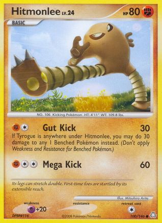 Hitmonlee  - Reverse Holofoil Legends Awakened - Common