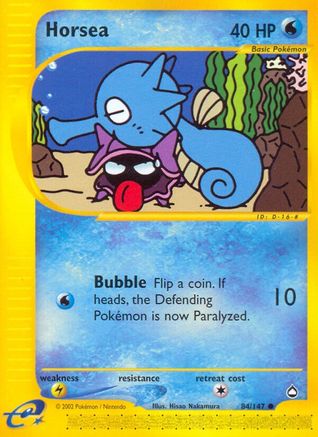 Horsea (84) 084  - Reverse Holofoil Aquapolis - Common