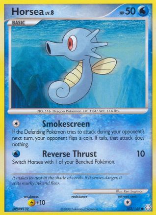 Horsea  - Reverse Holofoil Legends Awakened - Common