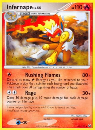 Infernape  Platinum - Rare