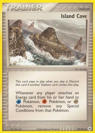 Island Cave  - Reverse Holofoil Hidden Legends - Uncommon