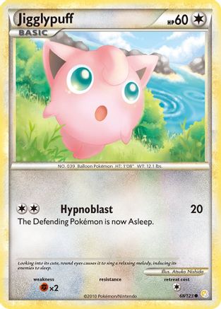Jigglypuff 068  - Reverse Holofoil HeartGold SoulSilver - Common