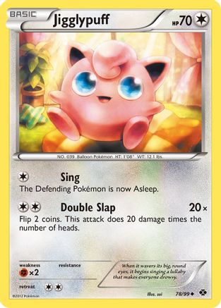 Jigglypuff 078  - Reverse Holofoil Next Destinies - Uncommon