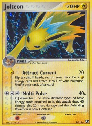 Jolteon  - Holofoil Unseen Forces - Holo Rare