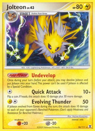 Jolteon  - Reverse Holofoil Rising Rivals - Rare