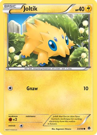Joltik 033  - Reverse Holofoil Emerging Powers - Common