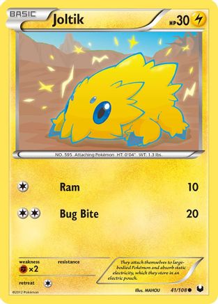 Joltik (41)  - Reverse Holofoil Dark Explorers - Common