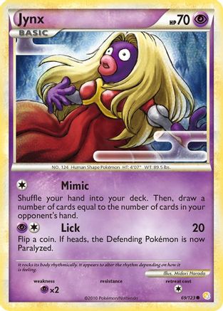 Jynx 069  HeartGold SoulSilver - Common