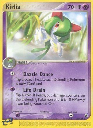 Kirlia - 35/109/109  - Reverse Holofoil Ruby and Sapphire - Uncommon