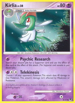 Kirlia  - Holofoil POP Series 7 - Uncommon