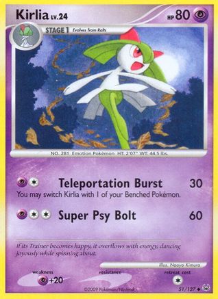 Kirlia  - Reverse Holofoil Platinum - Uncommon