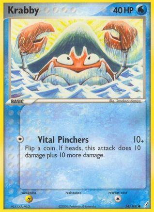 Krabby 054  Crystal Guardians - Common