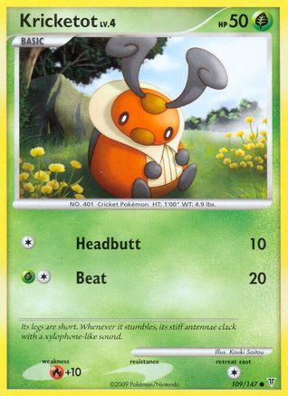 Kricketot  - Reverse Holofoil Supreme Victors - Common