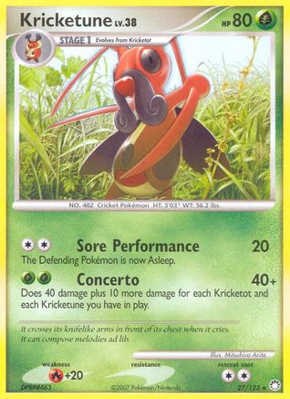 Kricketune  - Reverse Holofoil Mysterious Treasures - Rare