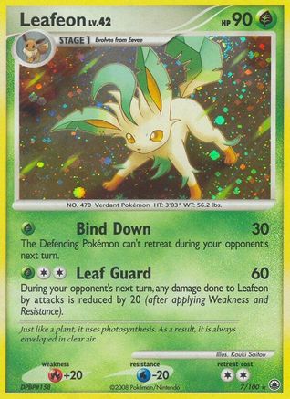 Leafeon (7)  - Reverse Holofoil Majestic Dawn - Holo Rare