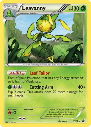 Leavanny 012  - Reverse Holofoil Legendary Treasures - Holo Rare