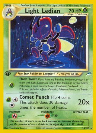 Light Ledian  - 1st Edition Neo Destiny - Rare