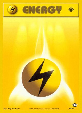 Lightning Energy 109  - 1st Edition Neo Genesis - Common