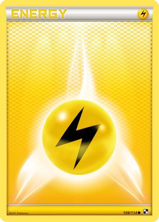Lightning Energy  - Reverse Holofoil Black and White - Common