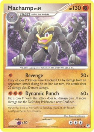 Machamp  - Reverse Holofoil Diamond and Pearl - Rare