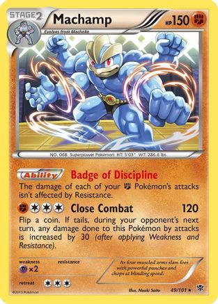 Machamp (49) 049/101  - Reverse Holofoil Plasma Blast - Holo Rare