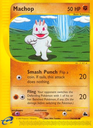 Machop  - Reverse Holofoil Skyridge - Common