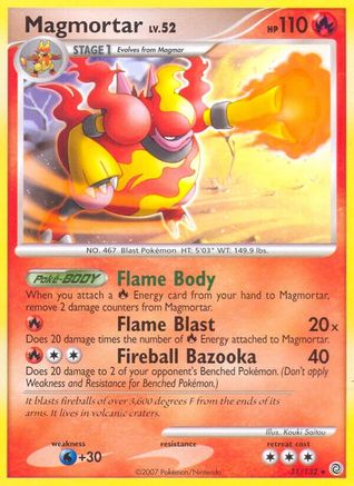Magmortar  - Reverse Holofoil Secret Wonders - Rare