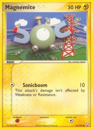 Magnemite 066  - Reverse Holofoil Team Rocket Returns - Common