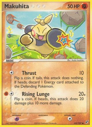 Makuhita  - Reverse Holofoil Deoxys - Common