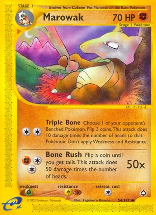 Marowak  Aquapolis - Uncommon