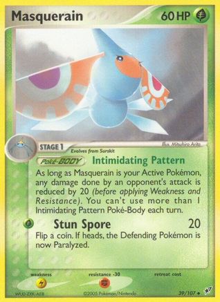 Masquerain  - Reverse Holofoil Deoxys - Uncommon