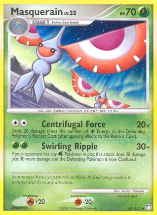 Masquerain  - Reverse Holofoil Mysterious Treasures - Uncommon