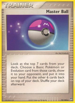 Master Ball 078/108  Power Keepers - Uncommon