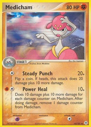 Medicham - 42/101/101  - Reverse Holofoil Hidden Legends - Uncommon