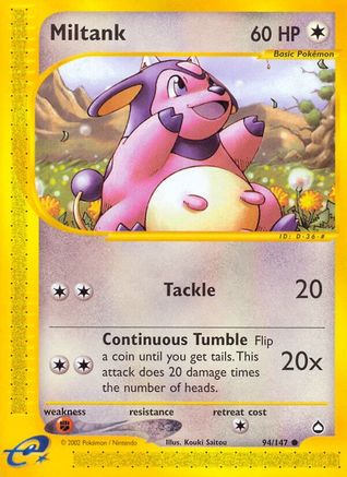 Miltank 094  Aquapolis - Common