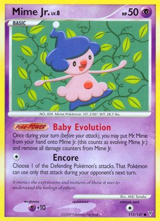 Mime Jr.  - Reverse Holofoil Supreme Victors - Common