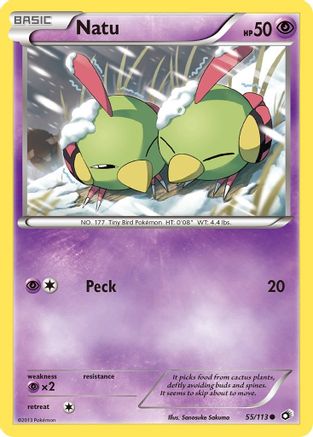 Natu 055  - Reverse Holofoil Legendary Treasures - Common