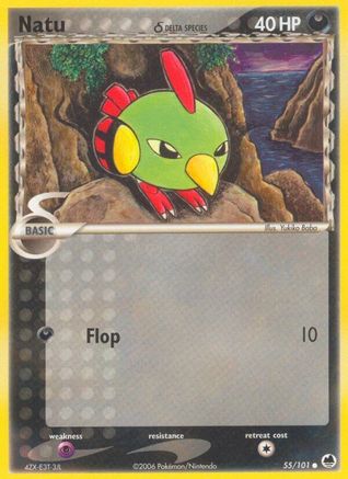 Natu (Delta Species) 055  - Reverse Holofoil Dragon Frontiers - Common