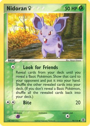Nidoran F 070  - Reverse Holofoil FireRed & LeafGreen - Common